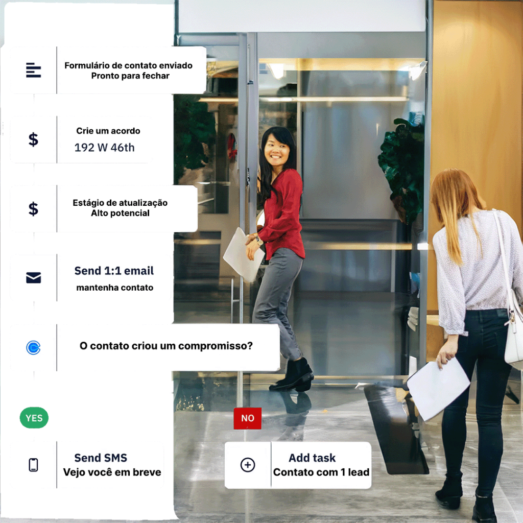 Fluxo de campanha de e-mail CRM
